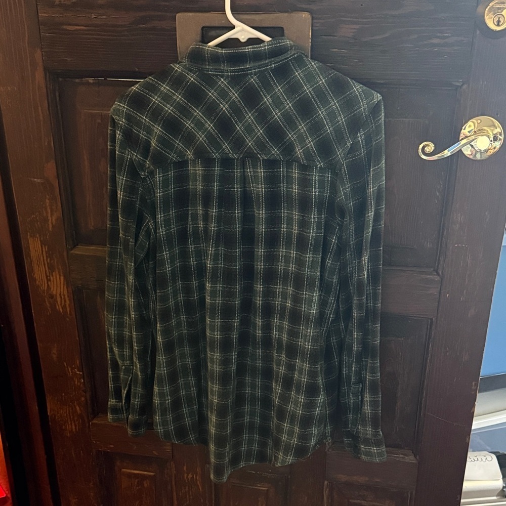 Abound Plaid Shirt with Floral Embroidery - Picture 3 of 5
